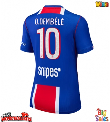 Paris Saint-Germain Ousmane Dembele #10 Replica Home Stadium Shirt for Women 2026-27 Short Sleeve